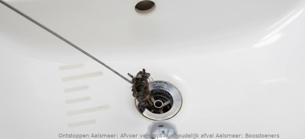 Afvoer verstopt huishoudelijk afval Aalsmeer: Boosdoeners