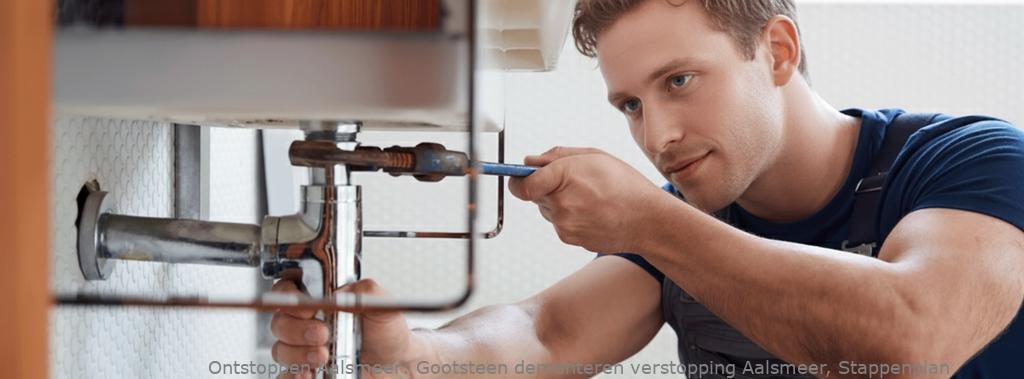 Gootsteen demonteren verstopping Aalsmeer, Stappenplan